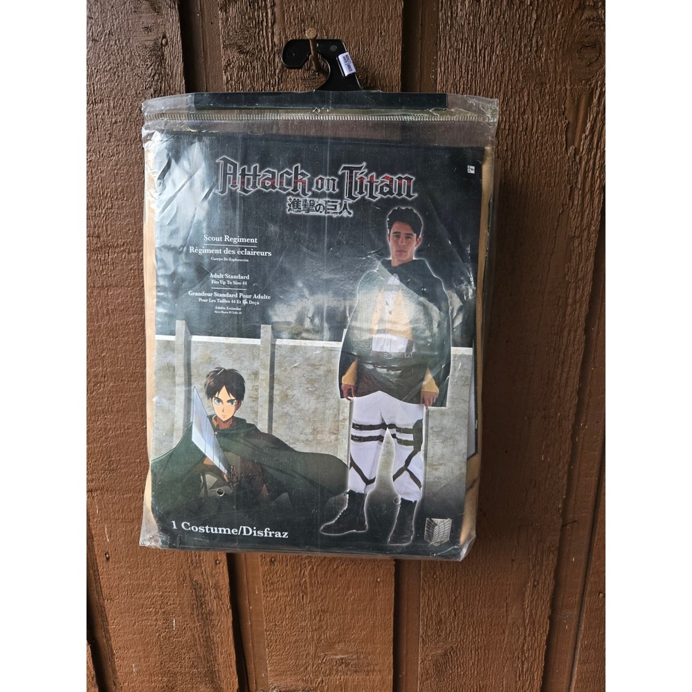Attack on Titan Scout Regiment Costume Adult Standard 2-Piece Set NIP